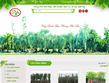 Tablet Screenshot of cayxanhtamhoang.com